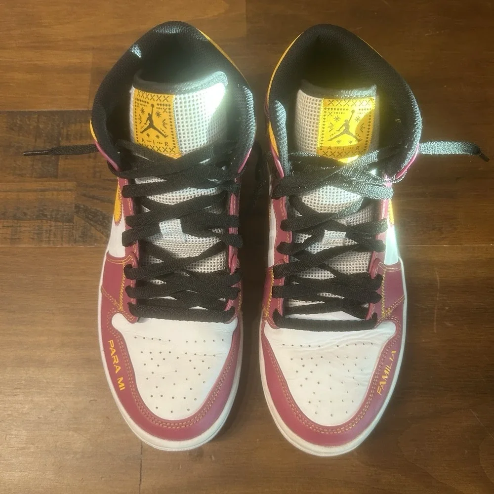 Air Jordan 1 Mid Día de Muertos Women's‎ 8 Fuchsia White Orange 2020 DC0350-100